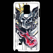 Coque Samsung Galaxy Note 4 Tête de mort et guitare