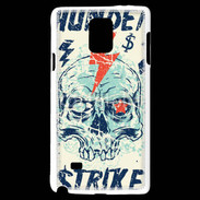 Coque Samsung Galaxy Note 4 Tête de Mort Thunder Strike