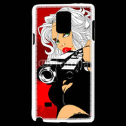 Coque Samsung Galaxy Note 4 Femme blonde tueuse 50