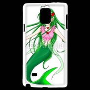 Coque Samsung Galaxy Note 4 Fille manga verte