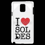 Coque Samsung Galaxy Note 4 J'aime les soldes
