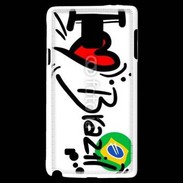 Coque Samsung Galaxy Note 4 I love Brésil 2