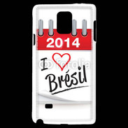 Coque Samsung Galaxy Note 4 I love Bresil 2014