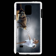 Coque Samsung Galaxy Note 4 Danseuse avec tigre