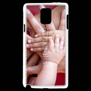 Coque Samsung Galaxy Note 4 Famille main dans la main