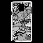 Coque Samsung Galaxy Note 4 Tissus glamour noir et blanc