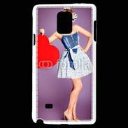Coque Samsung Galaxy Note 4 femme glamour coeur style betty boop