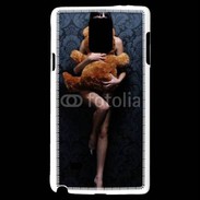 Coque Samsung Galaxy Note 4 Femme glamour câlin nounours