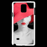 Coque Samsung Galaxy Note 4 Femme élégante en noire et rouge 10