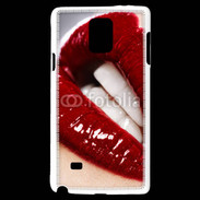 Coque Samsung Galaxy Note 4 Bouche fatale rouge