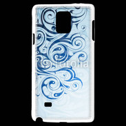 Coque Samsung Galaxy Note 4 Fond tribal bleu