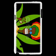 Coque Samsung Galaxy Note 4 Portrait abstrait de Rasta