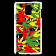 Coque Samsung Galaxy Note 4 Fond de cannabis coloré