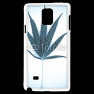 Coque Samsung Galaxy Note 4 Marijuana en bleu et blanc