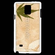 Coque Samsung Galaxy Note 4 Fond cannabis vintage
