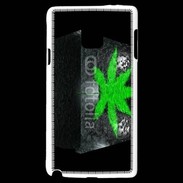 Coque Samsung Galaxy Note 4 Cube de cannabis