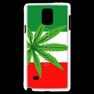 Coque Samsung Galaxy Note 4 Drapeau italien cannabis