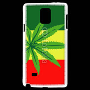 Coque Samsung Galaxy Note 4 Drapeau reggae cannabis