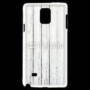 Coque Samsung Galaxy Note 4 Aspect bois blanc vieilli
