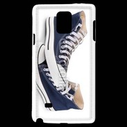 Coque Samsung Galaxy Note 4 Paire de converse bleue