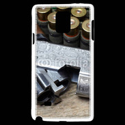 Coque Samsung Galaxy Note 4 Vintage fusil et cartouche