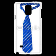 Coque Samsung Galaxy Note 4 Cravate bleue