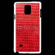 Coque Samsung Galaxy Note 4 Effet crocodile rouge