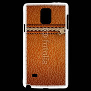 Coque Samsung Galaxy Note 4 Effet cuir avec zippe