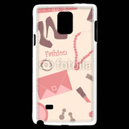 Coque Samsung Galaxy Note 4 Fond fashion rose 4
