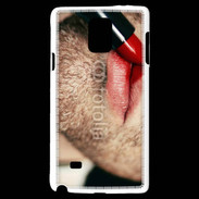 Coque Samsung Galaxy Note 4 bouche homme rouge