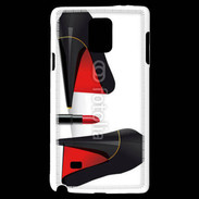 Coque Samsung Galaxy Note 4 Escarpins et tube de rouge à lèvres
