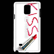 Coque Samsung Galaxy Note 4 Kiss avec rouge à lèvres