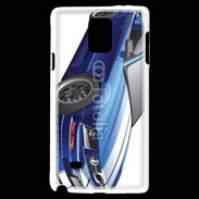 Coque Samsung Galaxy Note 4 Mustang bleue