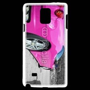 Coque Samsung Galaxy Note 4 Voiture de sport rose italienne