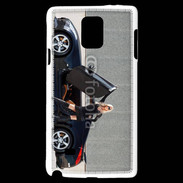 Coque Samsung Galaxy Note 4 Femme blonde sexy voiture noire 3
