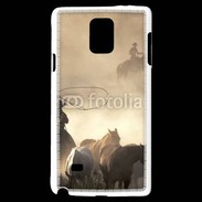 Coque Samsung Galaxy Note 4 Cowboys et chevaux