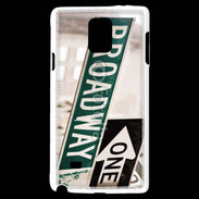 Coque Samsung Galaxy Note 4 Panneau Broadway 5