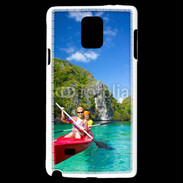 Coque Samsung Galaxy Note 4 Kayak dans un lagon