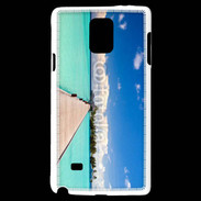 Coque Samsung Galaxy Note 4 Ponton sur mer des tropiques