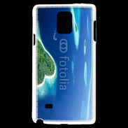 Coque Samsung Galaxy Note 4 île en former de cœur au milieu de la mer
