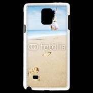 Coque Samsung Galaxy Note 4 Femme sautant face à la mer