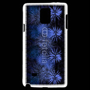 Coque Samsung Galaxy Note 4 Feu d'artifice bleu