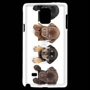 Coque Samsung Galaxy Note 4 Alignement de petits chiens