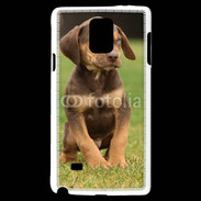 Coque Samsung Galaxy Note 4 Chiot marron 2