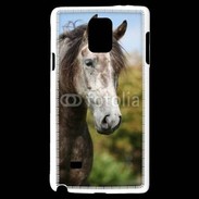 Coque Samsung Galaxy Note 4 Portrait cheval arabe gris 1