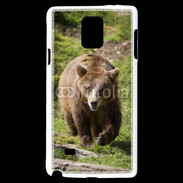 Coque Samsung Galaxy Note 4 Ours brun en ballade