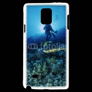 Coque Samsung Galaxy Note 4 Tortue et plongeur