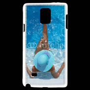 Coque Samsung Galaxy Note 4 Femme à la piscine