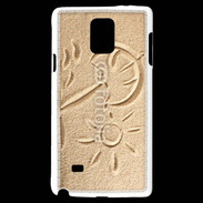 Coque Samsung Galaxy Note 4 Soleil et sable sur la plage