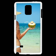 Coque Samsung Galaxy Note 4 Cocktail noix de coco sur la plage 5